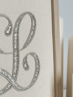 Initiales brodées - Or & Argent