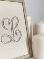 Initiales brodées - Or & Argent